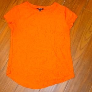 Simply Vera Vera Wang Orange Chenille Top